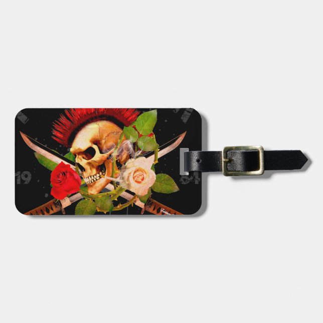 Punk rock forever luggage tag (Front Horizontal)