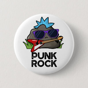Punk Rock Funny Music Pun 6 Cm Round Badge