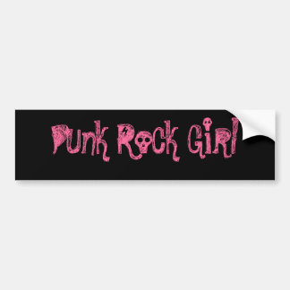 Punk Rock Girl Bumper Sticker