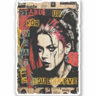 Punk Rock Girl Street Art Quote Graffiti Grunge  