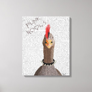Punk Rock Goose Canvas Print