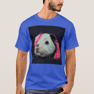 Punk Rock Guinea Pig In A Leather Jacket Premium T-Shirt