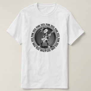 Punk Rock Guitar Player Art Musician Classic Cool T-Shirt