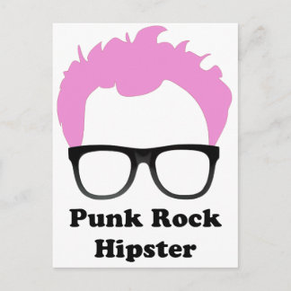 Punk Rock Hipster Postcard