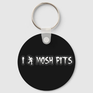 Punk Rock Mosh pit guys girls punk music slam pit Key Ring