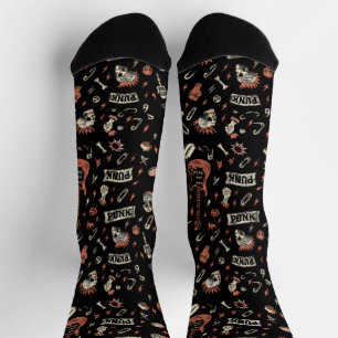 Punk Rock Pattern – Bold & Rebellious Socks