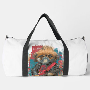 Punk Rock Pekingese � Rebel Dog Duffle Bag