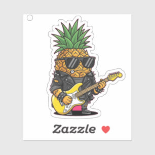 Punk Rock Pineapple Cartoon – Funky Fruit 
