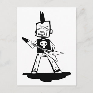 Punk rock postcard