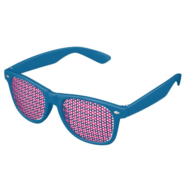 Punk Rock Preppy Retro Sunglasses (Angled)