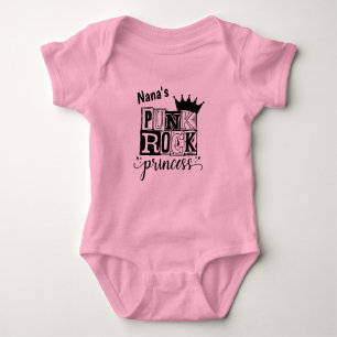 Punk Rock Princess Baby Bodysuit
