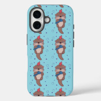 Punk Rock Sea Otter with Fish | Funny Animal Art