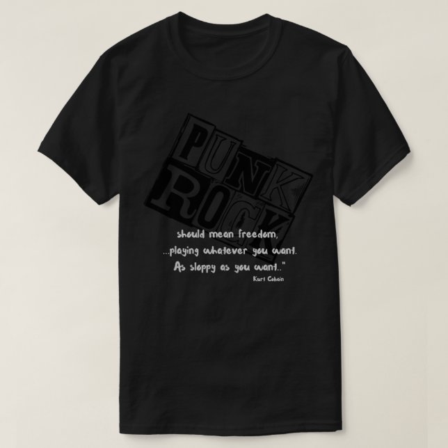 Punk Rock Should Mean Freedom. Classic T-Shirt (Design Front)