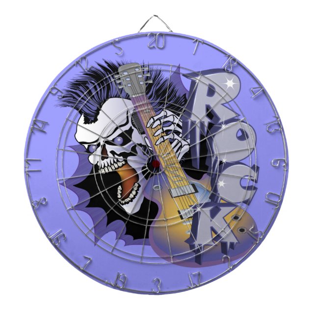 Punk Rock Skull Dartboard (Front)