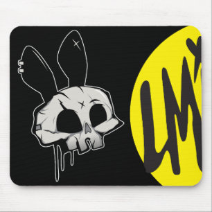 Punk Rock Skull Vector Graphic Desk Mat Mouse Pad