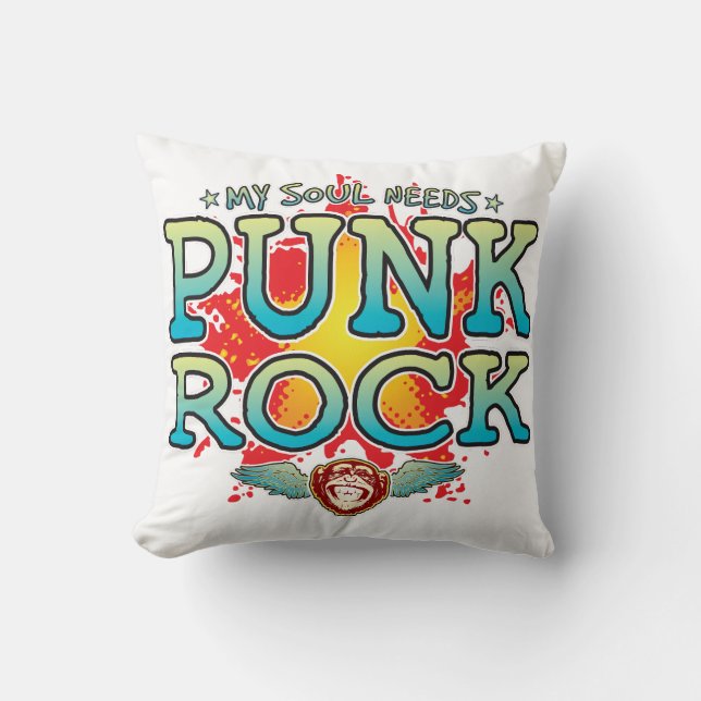 Punk Rock Soul Cushion (Front)