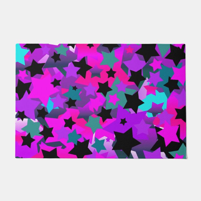 Punk Rock Star Crazy  Doormat (Front)