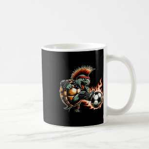 Punk Rock Turtle Kicking Flaming Ll Coffee Mug