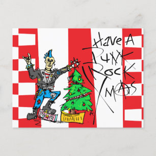 PUNK ROCK XMAS  POSTCARD