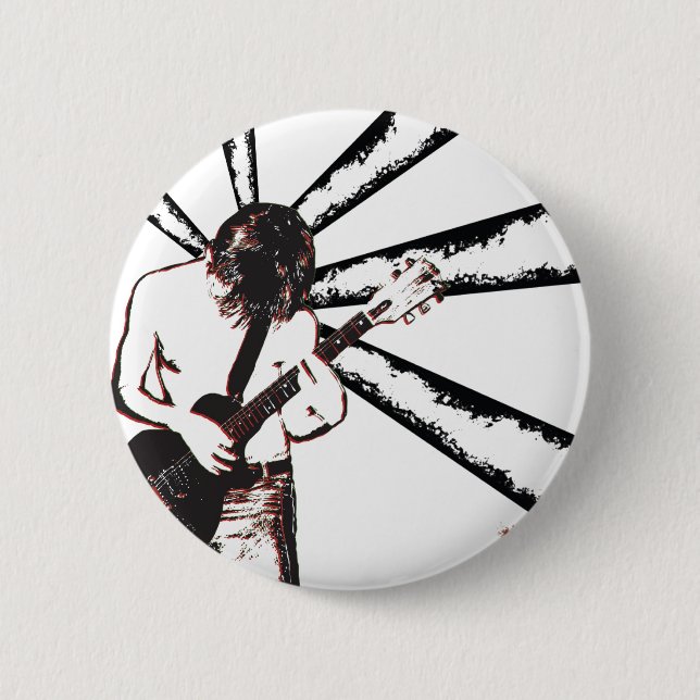 Punk Rocker 6 Cm Round Badge (Front)