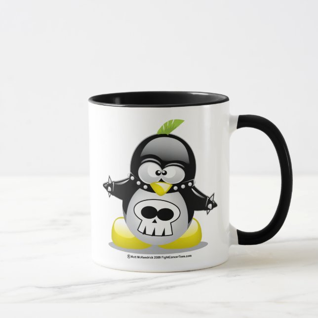 Punk Rocker Penguin Mug (Right)