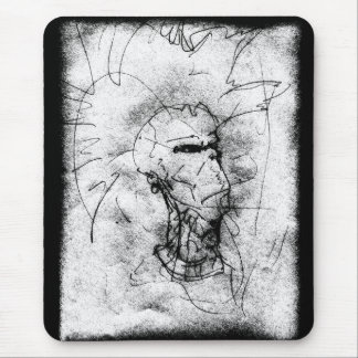 Punk Rocker with Mohawk Mouse Pad