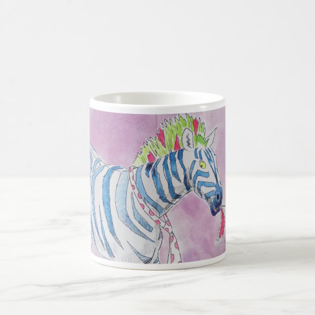 Punk Rocker Zebra Coffee Mug (Center)