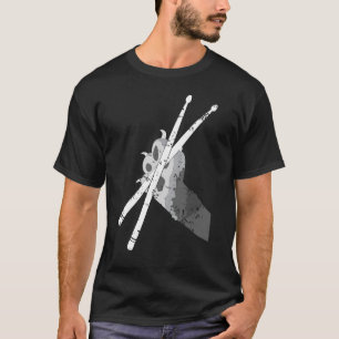 Punk Rockstar Kitten Kitty Cat Drummer Playing Dru T-Shirt