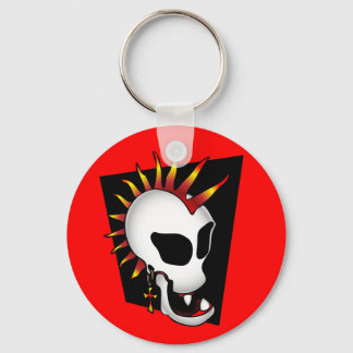 PUNK SKULL-2 KEY RING