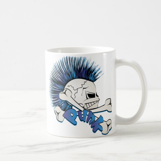Punk Skull Coffee Mug (Right)