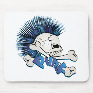 Punk Skull Mouse Pad