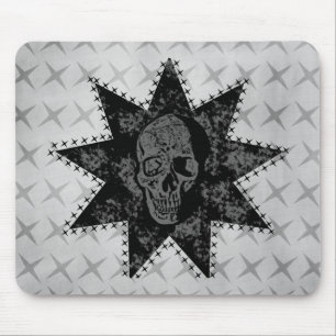 Punk Skull Mousepad (Grey)