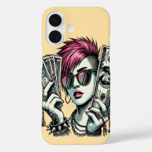 Punk Swag Girl iPhone 16 Case