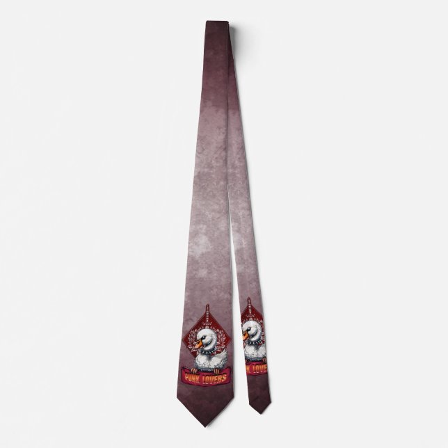 Punk Swan: The feathered rebel.  Tie (Front)