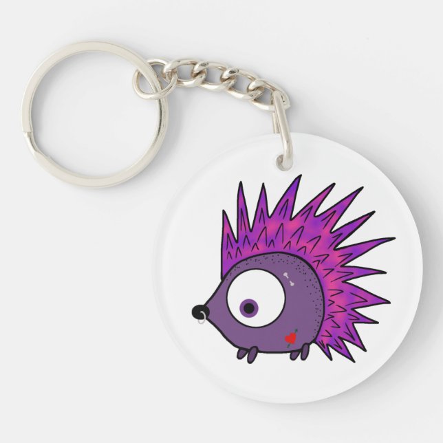 Punk the Hedgehog Key Ring (Front)