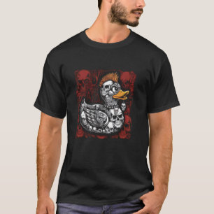 Punk Tshirt Men's Women Duck Rock Ducker Anarchy P