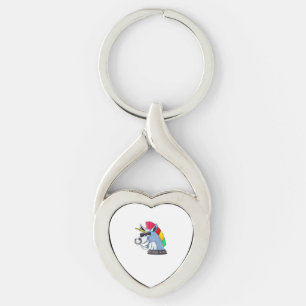 Punk Unicorn Funny Ironic Cool Unicorn Punk Rock M Key Ring