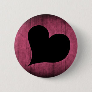 Punk Valentine heart 6 Cm Round Badge