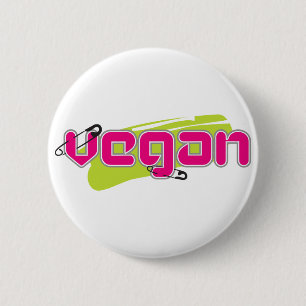 Punk Vegan 6 Cm Round Badge