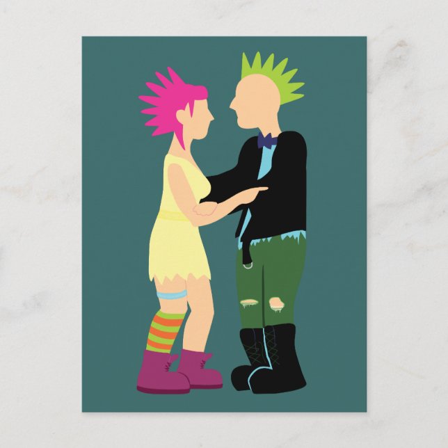Punk Wedding Postcard (Front)
