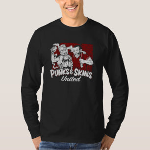 Punks and Skins United Oi Oi Oi Street Punks & Ski T-Shirt