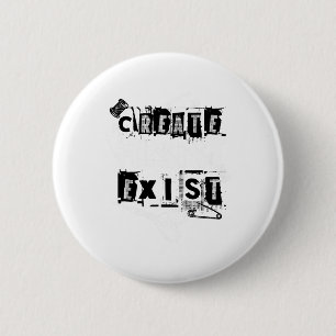 Punk's Creed Create 6 Cm Round Badge