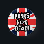Punks Not Dead 3 Cm Round Badge<br><div class="desc">Pin button with the classic Punks Not Dead. The fonts and design represents the rebellious attitude of punk music and fashion. Regardless if you're new to the genre or an old school punk fan,  this item exemplify the statement that punk rock will never die.</div>