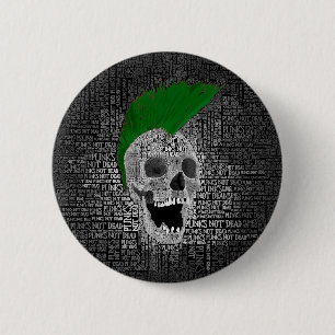 Punk's Not Dead 6 Cm Round Badge
