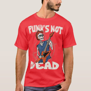 Punk's Not Dead Anarchy Skeleton Guitar Vintage Co T-Shirt