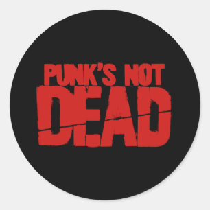 Punks Not Dead Classic Round Sticker
