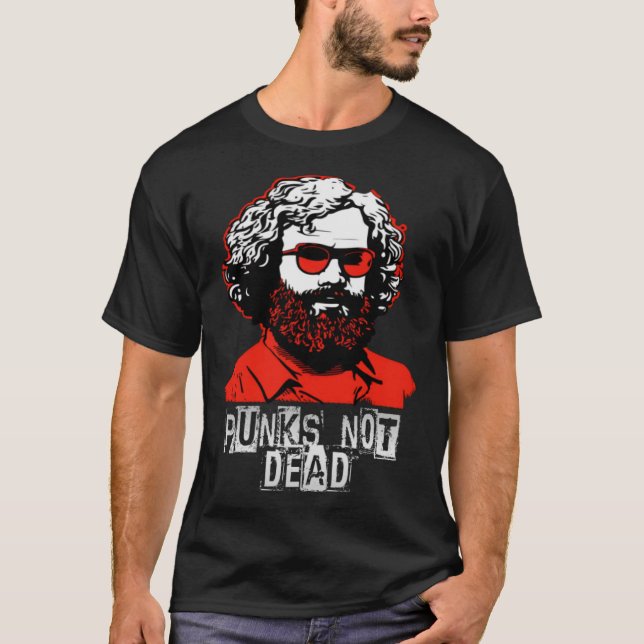 Punks Not Dead, Karl Marx, Oi, Punkrock, Punk T-Shirt (Front)
