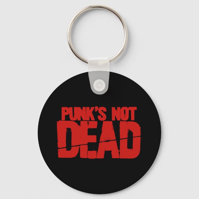 Punks Not Dead Key Ring (Front)