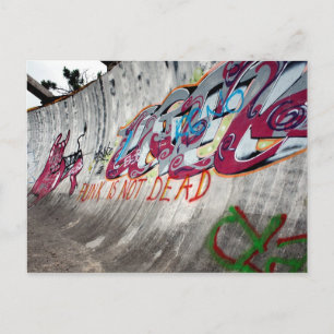 Punk's not dead. Olympic bobsled run, Sarajevo Postcard