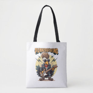 Punksgiving - Funny Thanksgiving Turkey Punk Rock Tote Bag